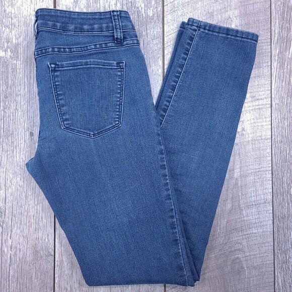 Prana Breathe Womens Kara Jeans Size 2 Blue Wash Low Rise Narrow Straight Pants - Picture 1 of 9